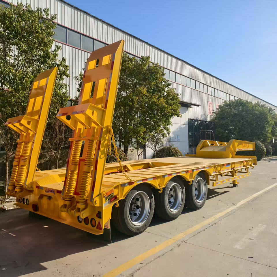 Uus Madal platvormpoolhaagis ZHICHENG Semi Flat Bed Low Bed in New or Used with 3 Axles 4 Axles: pilt 20