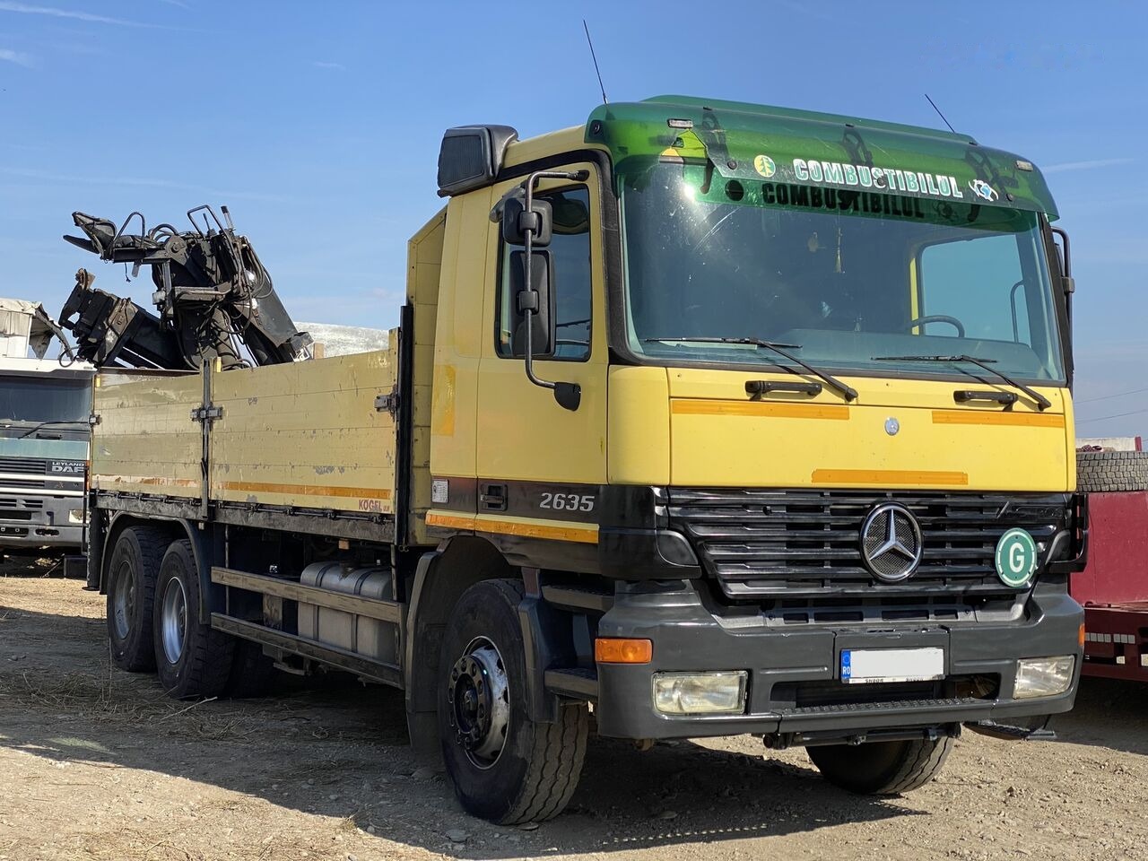 Mercedes-Benz Actros MP1 - Madelveok/ Platvormveok, Kraanaga veoauto: pilt 1 Mercedes-Benz Actros MP1 - Madelveok/ Platvormveok, Kraanaga veoauto: pilt 1