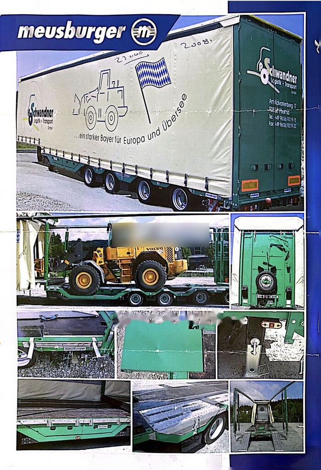 Meusburger Typ: MPG-4 - trailer combine / tractoare / vole - axe viratoare - Madal platvormpoolhaagis: pilt 5 Meusburger Typ: MPG-4 - trailer combine / tractoare / vole - axe viratoare - Madal platvormpoolhaagis: pilt 5