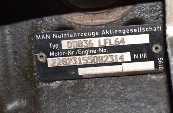 MAN D0836 LFL64 MAN TGL, TGM, L2000, M2000 - Mootor - Veoauto: pilt 2 MAN D0836 LFL64 MAN TGL, TGM, L2000, M2000 - Mootor - Veoauto: pilt 2