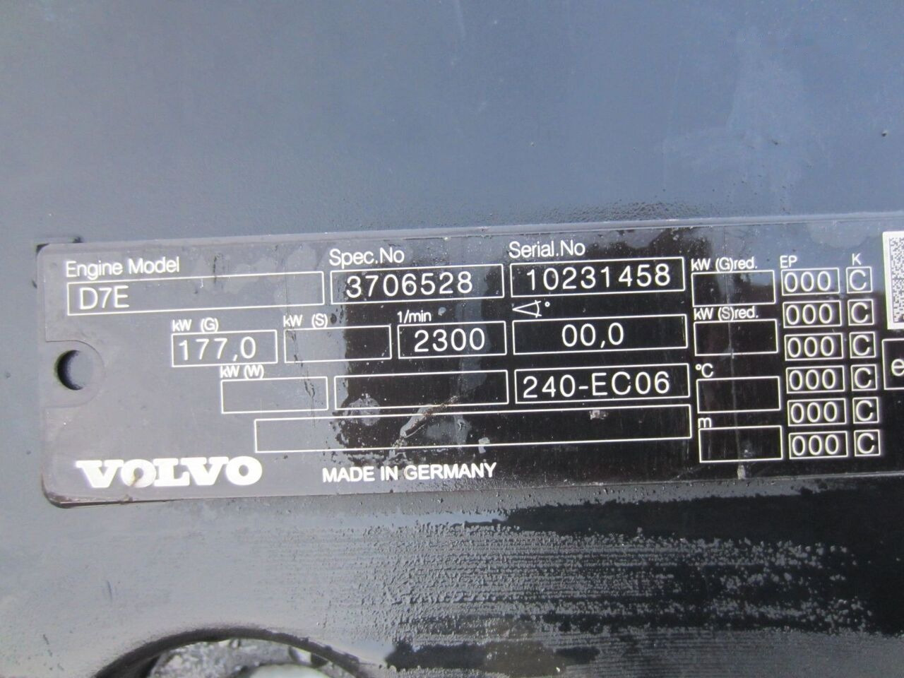Volvo D7E 240-EC06 Volvo FE, FL - Mootor - Veoauto: pilt 1 Volvo D7E 240-EC06 Volvo FE, FL - Mootor - Veoauto: pilt 1