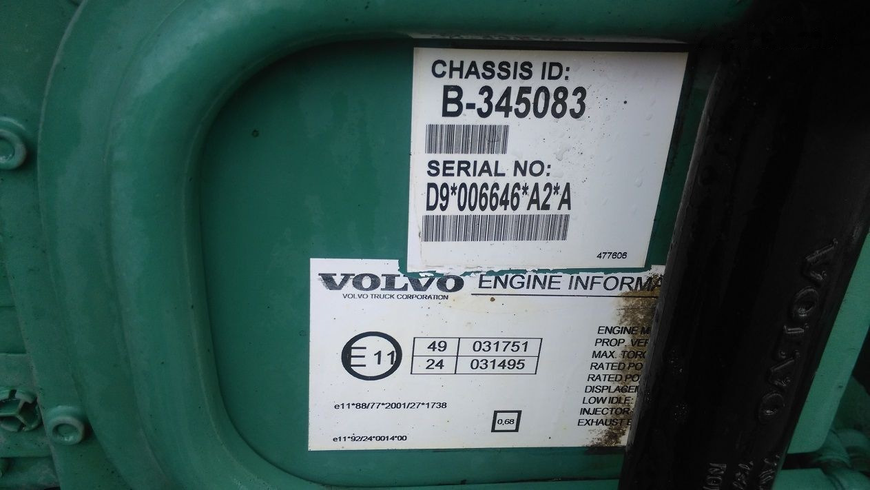 Volvo D9A 340 Volvo FM, PENTA - Mootor - Veoauto: pilt 2 Volvo D9A 340 Volvo FM, PENTA - Mootor - Veoauto: pilt 2