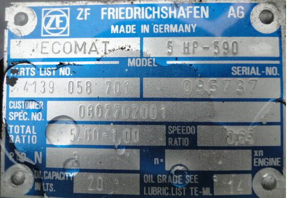 ZF Ecomat 5HP590 4139058701 - Käigukast - Veoauto: pilt 4 ZF Ecomat 5HP590 4139058701 - Käigukast - Veoauto: pilt 4