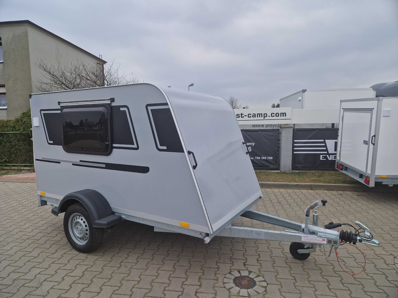 Microcamp mini przyczepa kempingowa transportowa teardrop - Auto järelhaagis: pilt 1 Microcamp mini przyczepa kempingowa transportowa teardrop - Auto järelhaagis: pilt 1