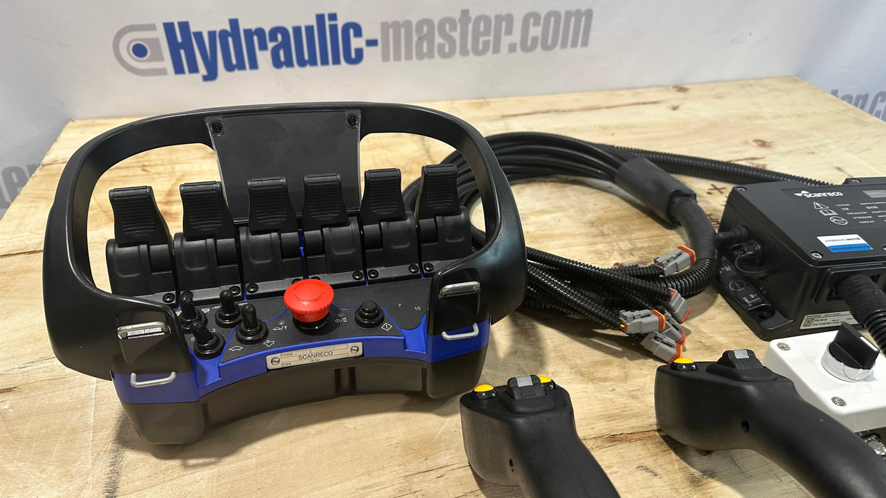 Control Set Radio Remote Scanreco RC400 and JP Joysticks PWM for Nordhydraulic, Kubota, Parker - Metsandusseadmed: pilt 2 Control Set Radio Remote Scanreco RC400 and JP Joysticks PWM for Nordhydraulic, Kubota, Parker - Metsandusseadmed: pilt 2