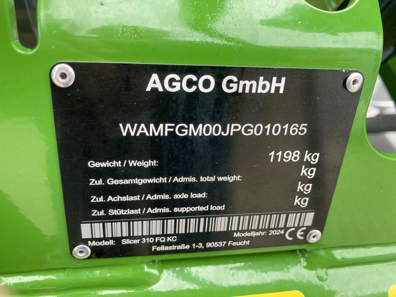 Fendt SLICER 310F - Niiduk: pilt 5 Fendt SLICER 310F - Niiduk: pilt 5