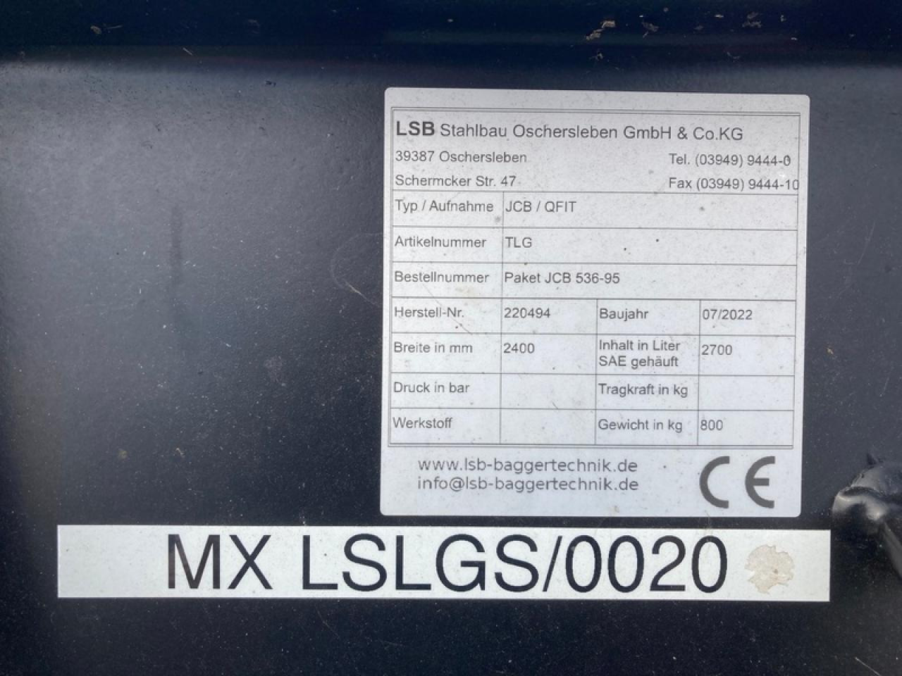 LEICHTGUTSCHAUFEL JCB - Laaduri kopp: pilt 4 LEICHTGUTSCHAUFEL JCB - Laaduri kopp: pilt 4
