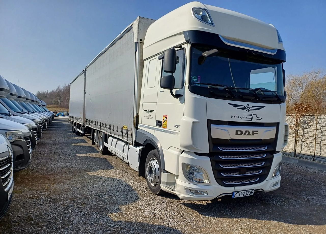 Tent veoauto DAF XF 480 SUPER SPACE CAB / ZESTAW TANDEM PRZEJAZDOWY 120m3: pilt 11