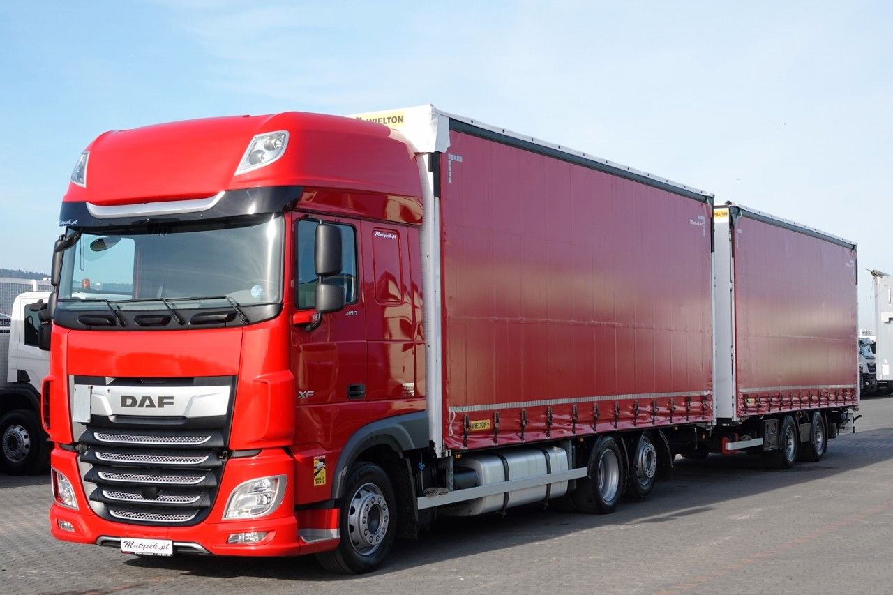 DAF XF 480 / ZESTAW TANDEM / 120 M3 / PRZEJAZDOWY / - Tent veoauto: pilt 2 DAF XF 480 / ZESTAW TANDEM / 120 M3 / PRZEJAZDOWY / - Tent veoauto: pilt 2