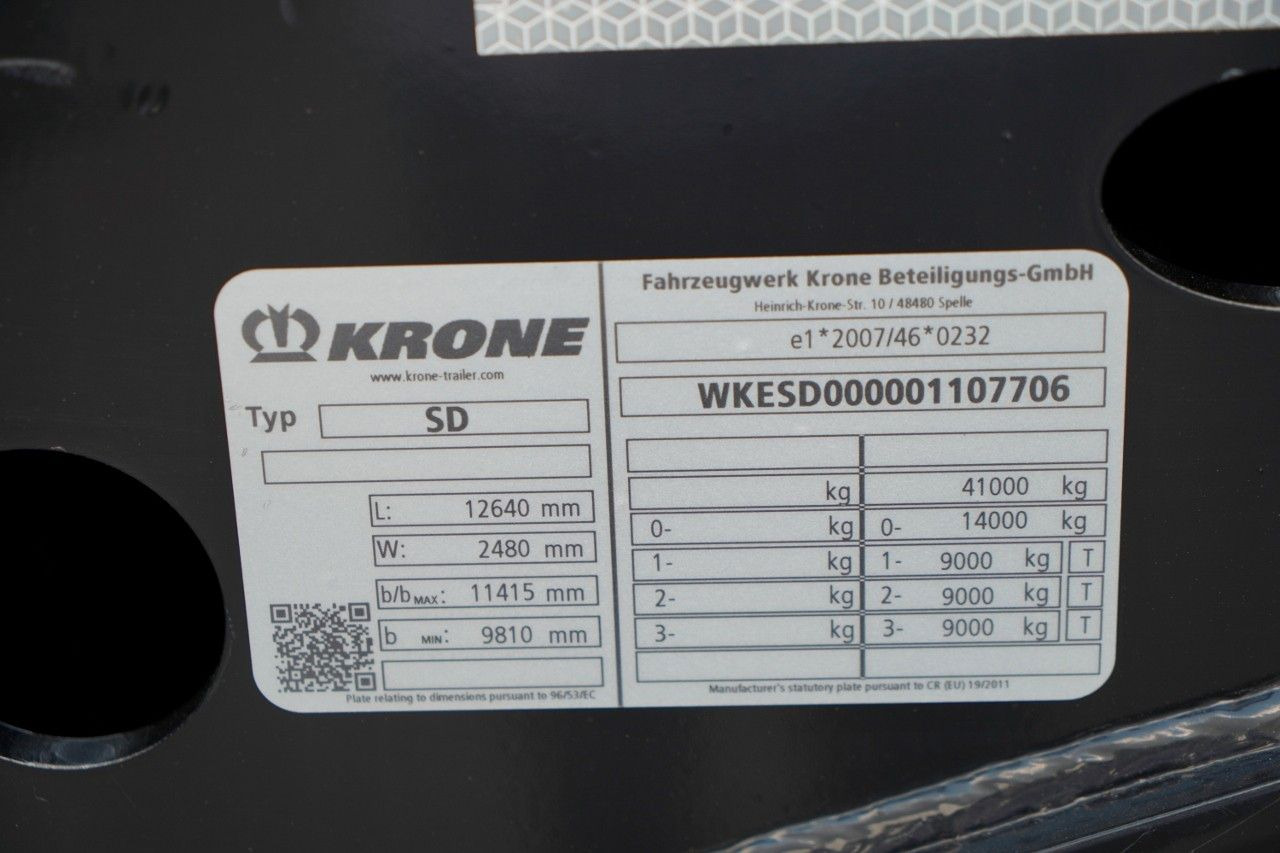 Konteinerveduk/ Tõstukiga poolhaagis Krone / NACZEPA PODKONTENEROWA / UNIWERSALNA / 2023 RO: pilt 19