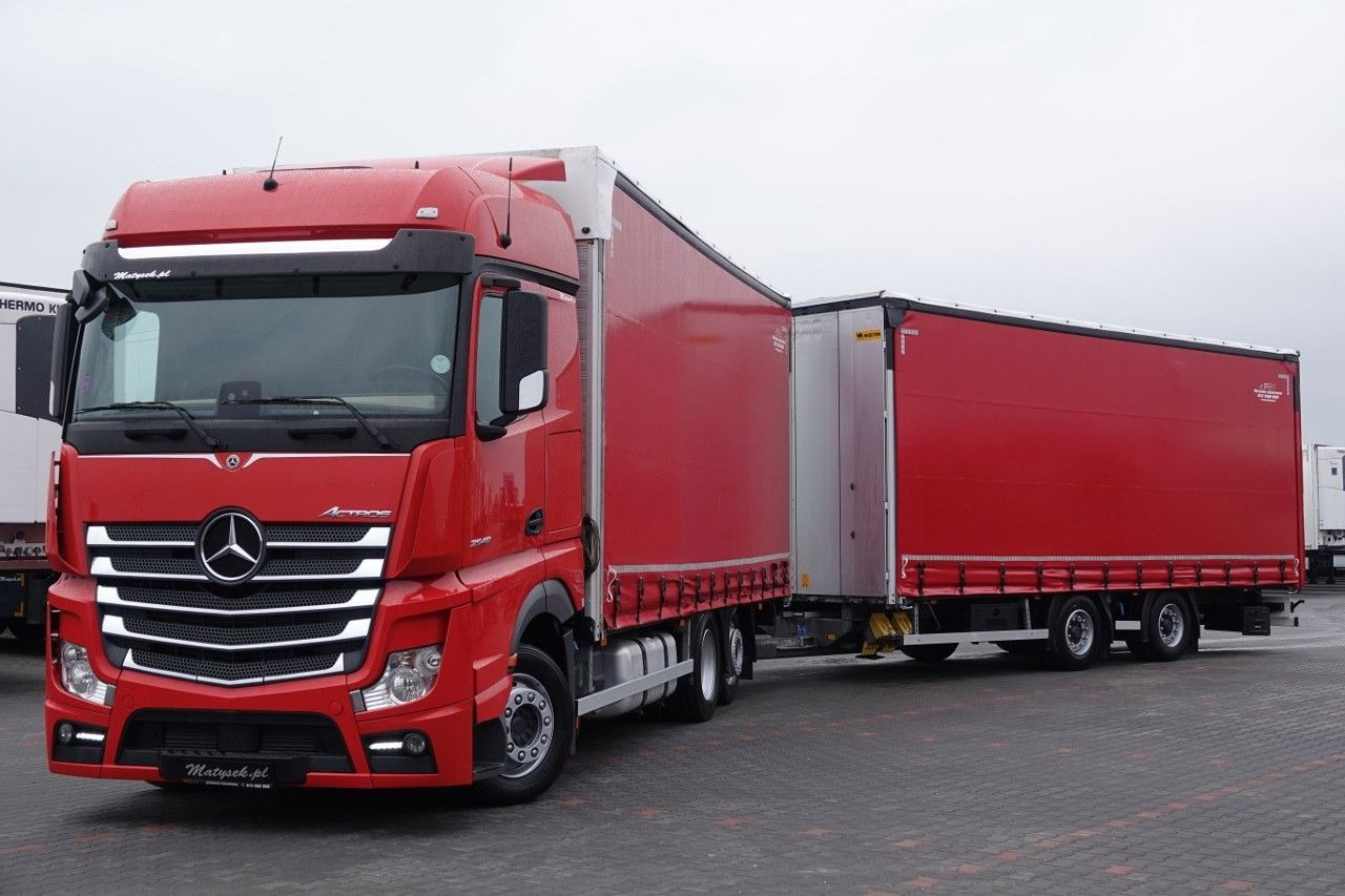 Mercedes-Benz ACTROS 2548 / ZESTAW TANDEM 120 M3 / PRZEJAZDOWY - Tent veoauto: pilt 1 Mercedes-Benz ACTROS 2548 / ZESTAW TANDEM 120 M3 / PRZEJAZDOWY - Tent veoauto: pilt 1
