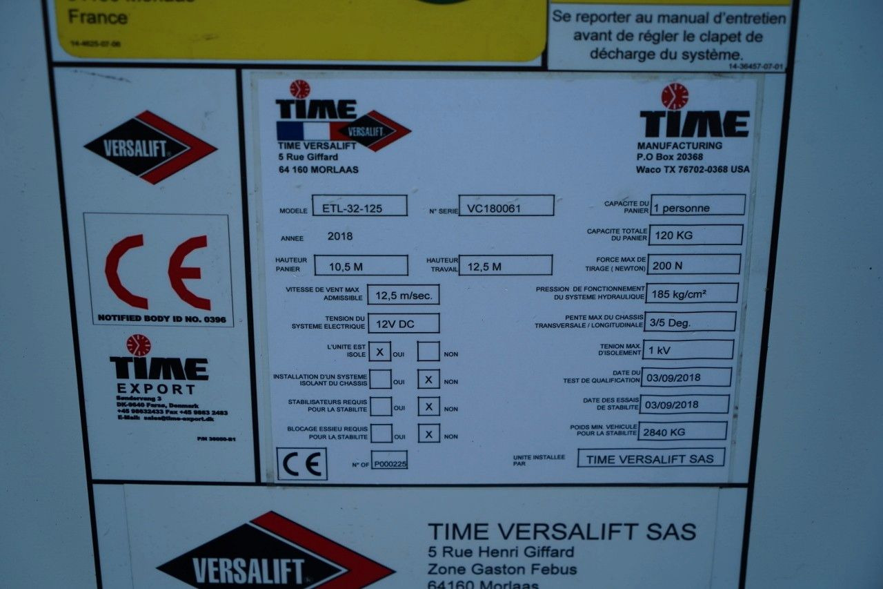 Veoautolt tõusev platvorm Renault MASTER / PODNOŚNIK KOSZOWY - 10.5 m / BLASZAK +: pilt 26