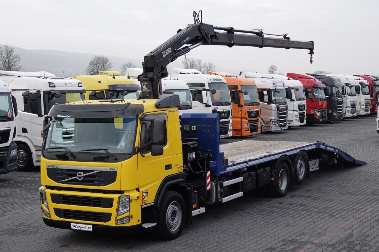 Puksiirauto Volvo FM 410 / 6x2 / LAWETA + HDS HIAB 166 E-3 / STEROWANIE RADIOWE /: pilt 1