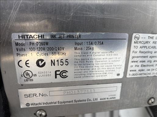 Hitachi PH-D260W Inkjet printer - Pakkimismasin: pilt 4 Hitachi PH-D260W Inkjet printer - Pakkimismasin: pilt 4