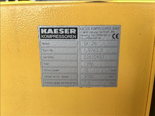 Toidumasin Kaeser SK26 Air compressor: pilt 6