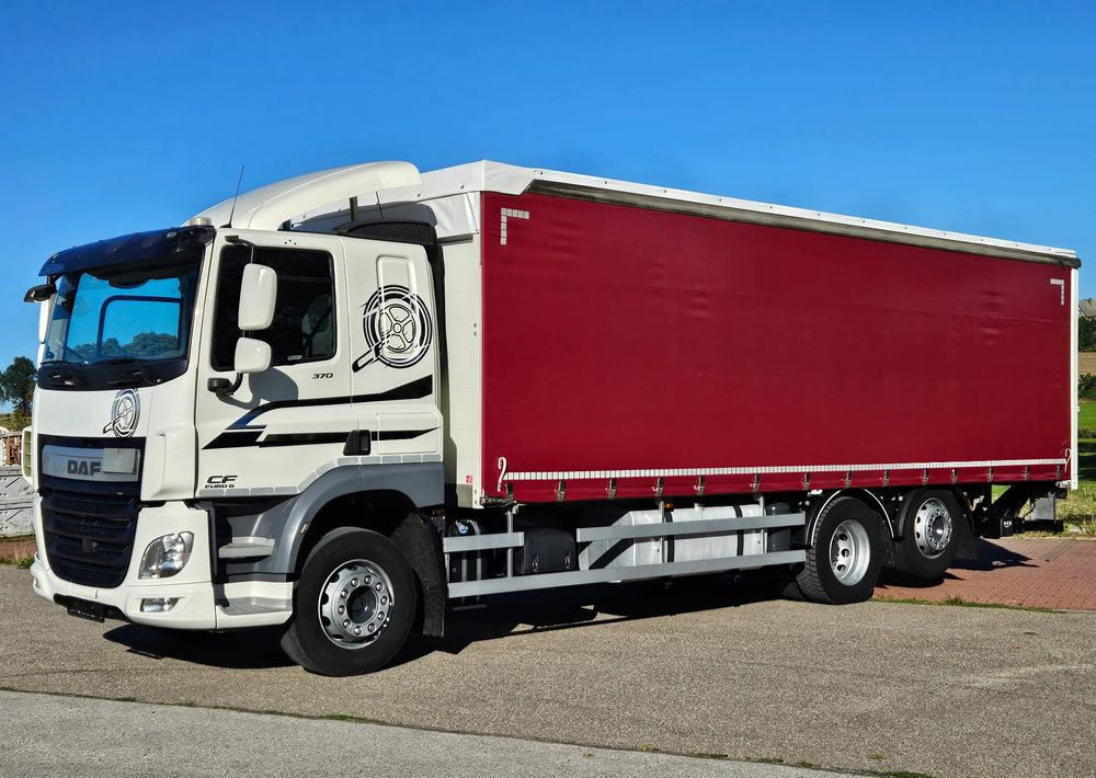 DAF CF370/410/BURTO-FIRANKA/RETARDER/WINDA/OŚ SKRĘTNA-PODNOSZONA/E6/SPROWADZONY/20PALET/BURTO-FIRANKA - Tent veoauto: pilt 1 DAF CF370/410/BURTO-FIRANKA/RETARDER/WINDA/OŚ SKRĘTNA-PODNOSZONA/E6/SPROWADZONY/20PALET/BURTO-FIRANKA - Tent veoauto: pilt 1
