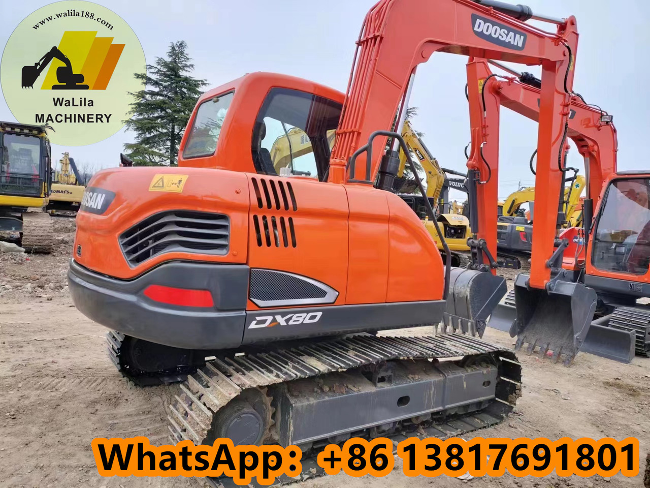 DOOSAN DX80 - Miniekskavaator: pilt 1 DOOSAN DX80 - Miniekskavaator: pilt 1