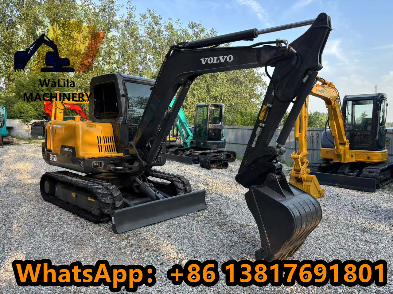 VOLVO EC55 Rubber track version - Miniekskavaator: pilt 3 VOLVO EC55 Rubber track version - Miniekskavaator: pilt 3