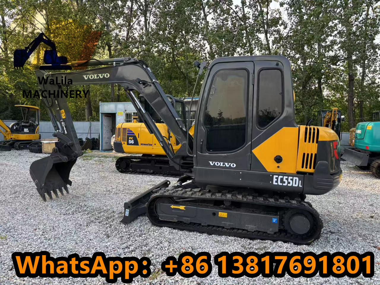 VOLVO EC55 Rubber track version - Miniekskavaator: pilt 1 VOLVO EC55 Rubber track version - Miniekskavaator: pilt 1