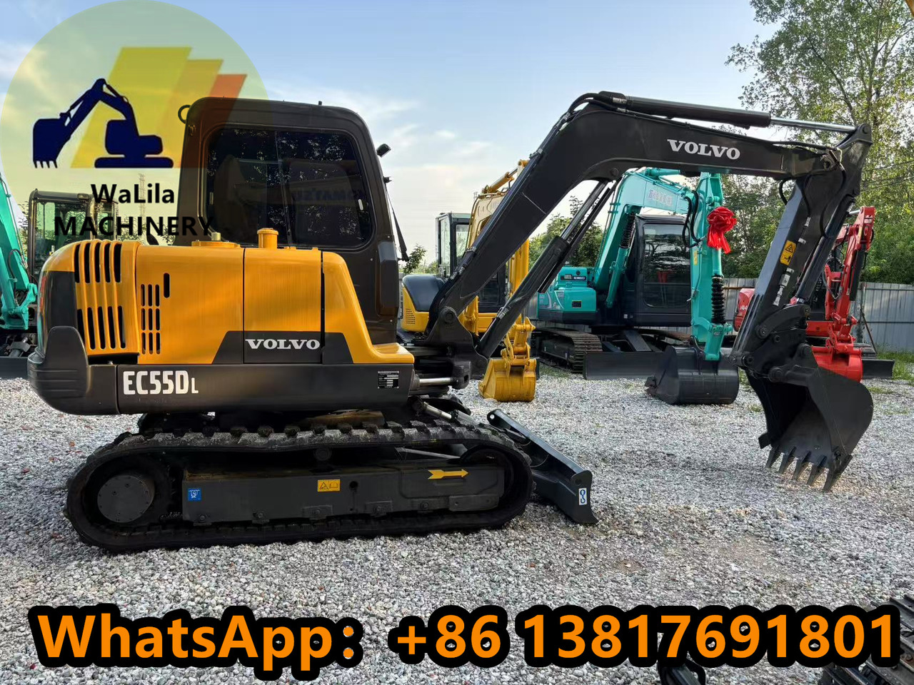 VOLVO EC55 Rubber track version - Miniekskavaator: pilt 2 VOLVO EC55 Rubber track version - Miniekskavaator: pilt 2