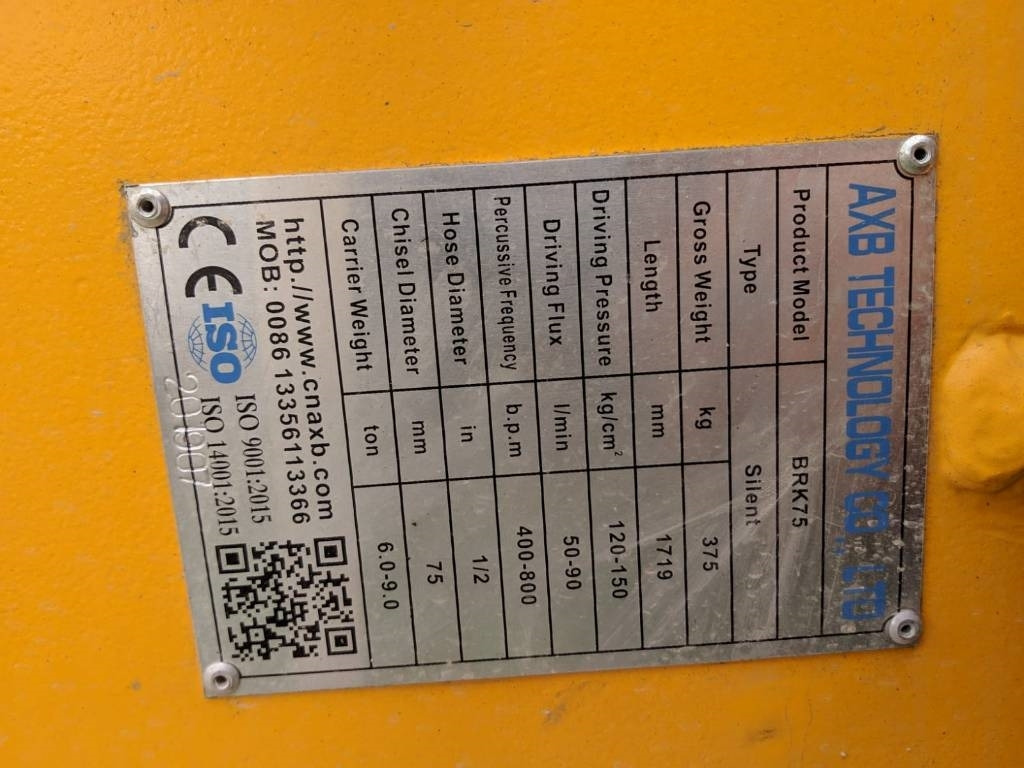 AXB BKR - Hüdrauliline haamer - Ehitusmasinad: pilt 4 AXB BKR - Hüdrauliline haamer - Ehitusmasinad: pilt 4