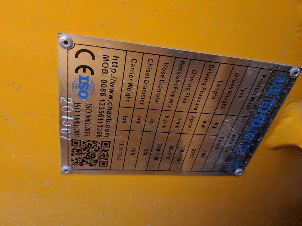 AXB BKR - Hüdrauliline haamer - Ehitusmasinad: pilt 2 AXB BKR - Hüdrauliline haamer - Ehitusmasinad: pilt 2
