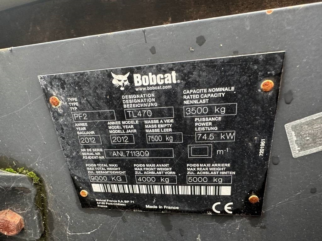 Teleskooplaadur Bobcat TL 470 FOR PARTS OR COMPLETE: pilt 8