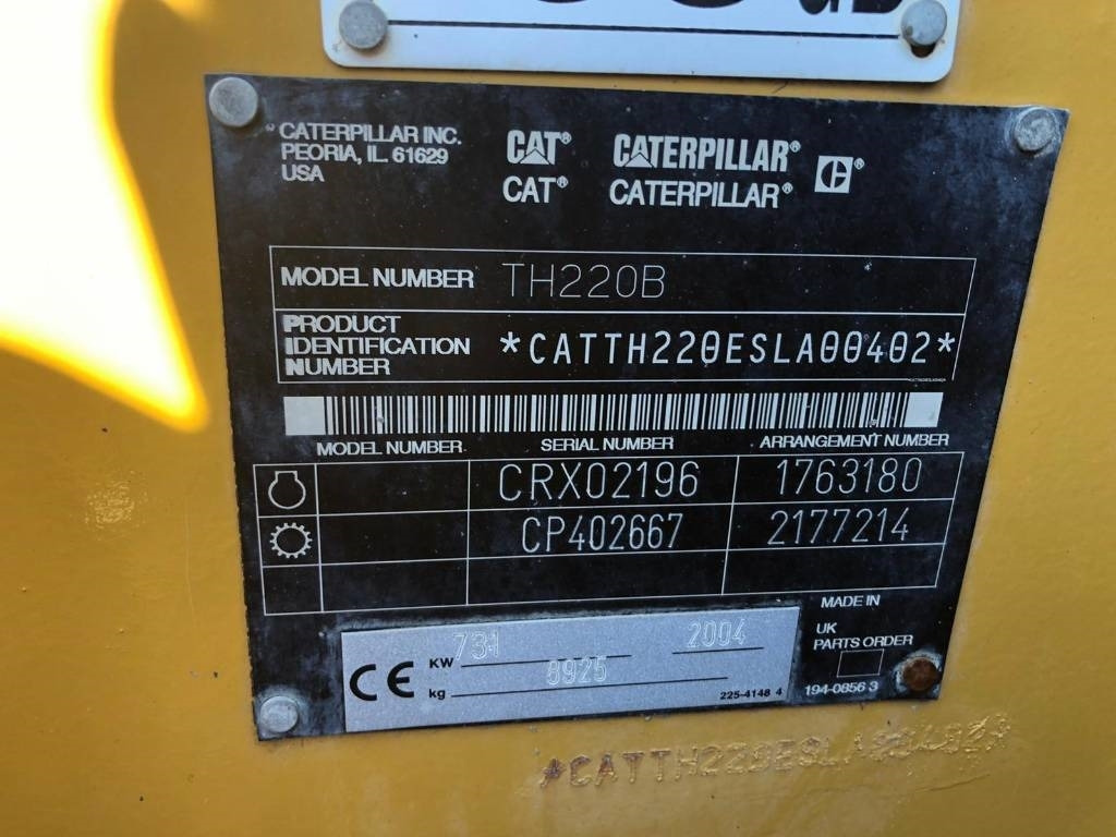 CAT TH 220 B FOR PARTS - Teleskooplaadur: pilt 3 CAT TH 220 B FOR PARTS - Teleskooplaadur: pilt 3