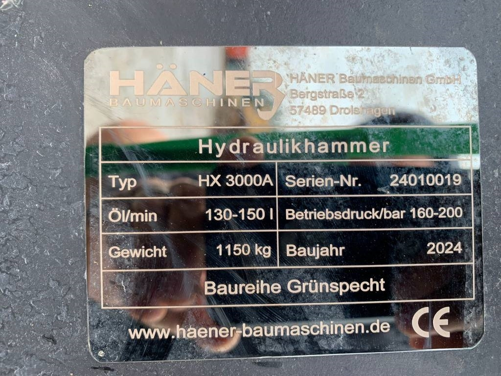Haner HX3000A NEW - Hüdrauliline haamer - Ehitusmasinad: pilt 4 Haner HX3000A NEW - Hüdrauliline haamer - Ehitusmasinad: pilt 4