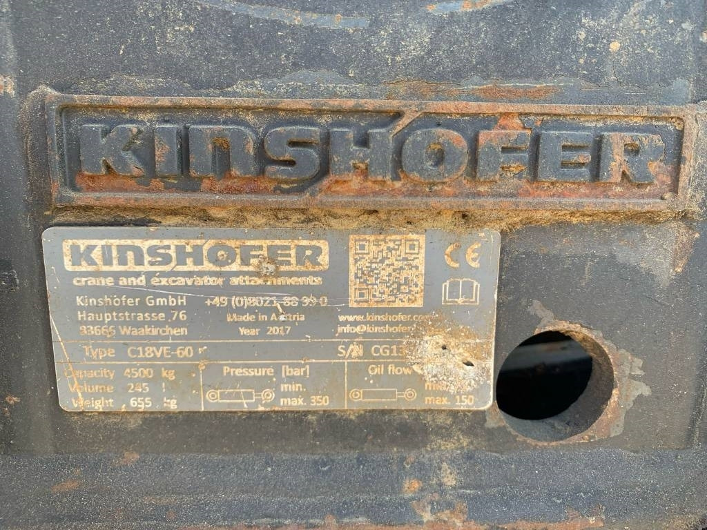 Kinshofer C18VE-60 - Haarats - Ehitusmasinad: pilt 4 Kinshofer C18VE-60 - Haarats - Ehitusmasinad: pilt 4