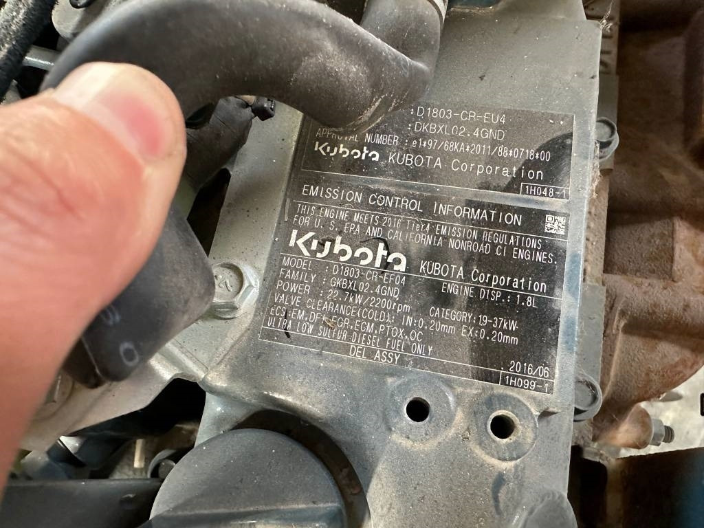 Kubota D1803-CR-EF04 ENGINE - Mootor - Ehitusmasinad: pilt 3 Kubota D1803-CR-EF04 ENGINE - Mootor - Ehitusmasinad: pilt 3