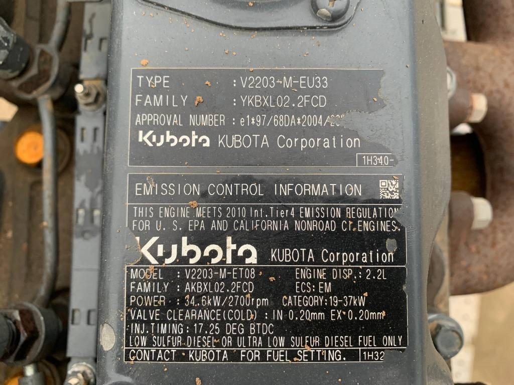 Kubota V 2203 ENGINE - Mootor - Ehitusmasinad: pilt 4 Kubota V 2203 ENGINE - Mootor - Ehitusmasinad: pilt 4