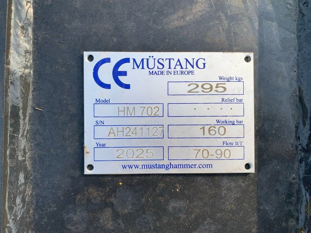Mustang HM702 - Hüdrauliline haamer - Ehitusmasinad: pilt 3 Mustang HM702 - Hüdrauliline haamer - Ehitusmasinad: pilt 3
