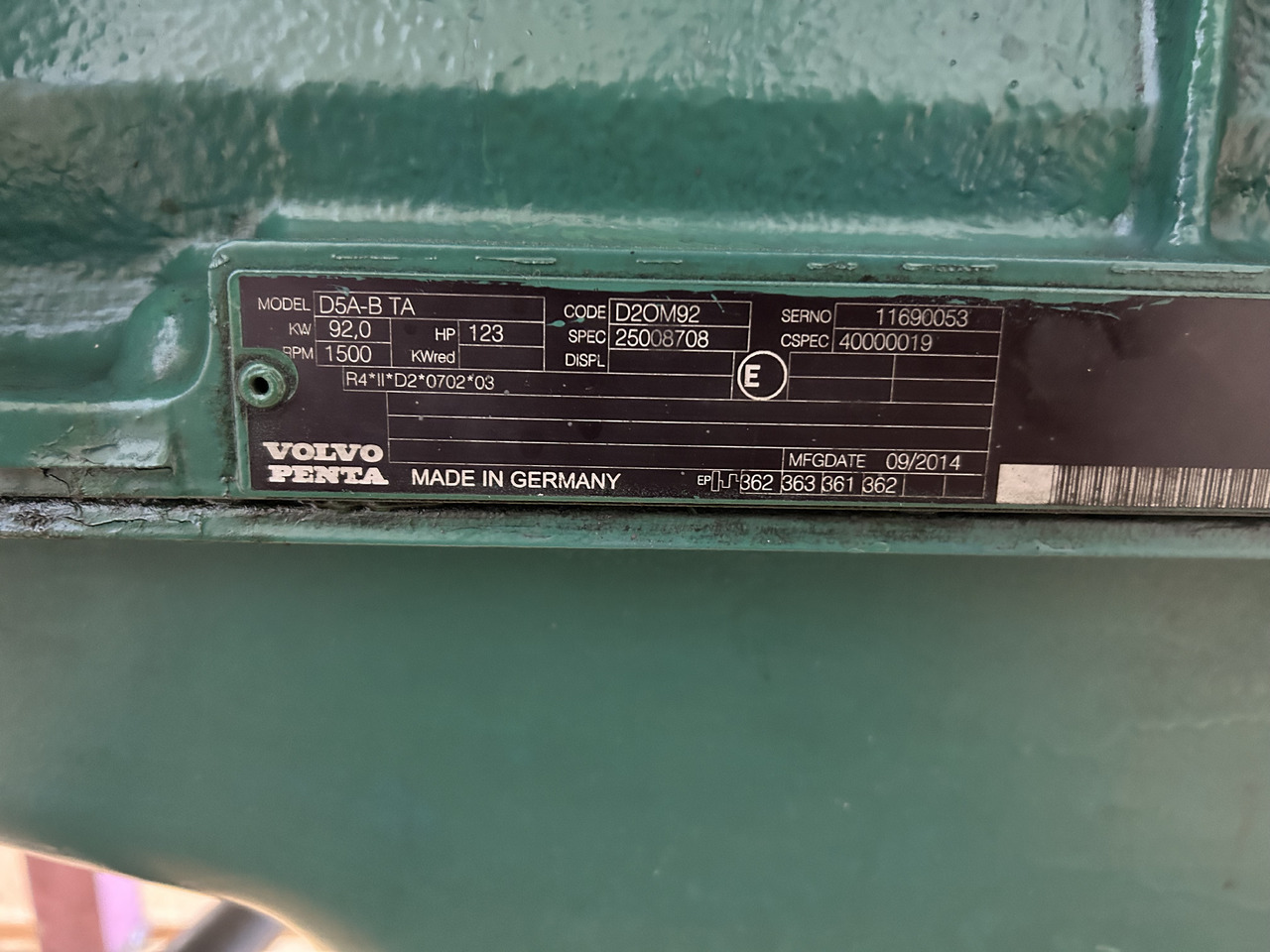 Mootor Volvo Penta D5-B TA (1500RPM): pilt 9