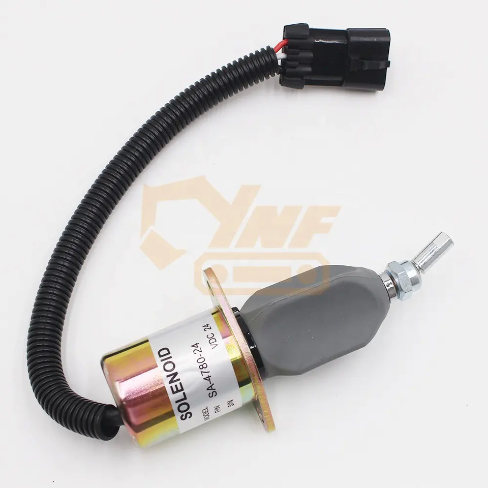 Engine Fuel Stop Solenoid 99453479 for New Holland EX215 excavator parts 24V flameout shut off solenoid valve - Elektrisüsteem: pilt 3 Engine Fuel Stop Solenoid 99453479 for New Holland EX215 excavator parts 24V flameout shut off solenoid valve - Elektrisüsteem: pilt 3
