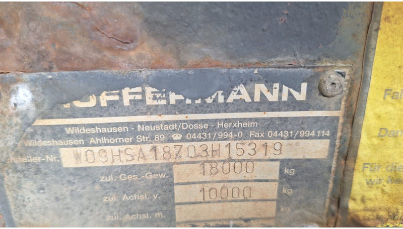 Huffermann HSA 1870 Abrollanhänger - Konteinerveduk/ Tõstuk järelhaagis: pilt 5 Huffermann HSA 1870 Abrollanhänger - Konteinerveduk/ Tõstuk järelhaagis: pilt 5
