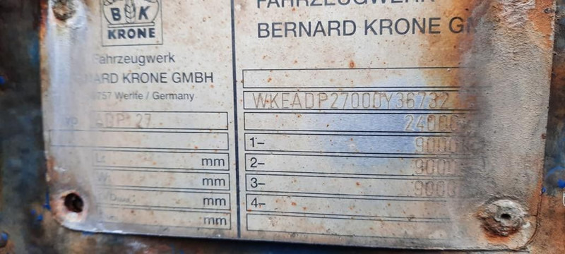Krone ADP 27 3 Achser Anhänger - Tenthaagis: pilt 2 Krone ADP 27 3 Achser Anhänger - Tenthaagis: pilt 2