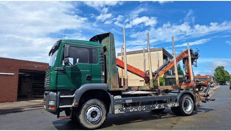 MAN TGA 18.480 Holz LKW - Metsaveok, Kraanaga veoauto: pilt 3 MAN TGA 18.480 Holz LKW - Metsaveok, Kraanaga veoauto: pilt 3