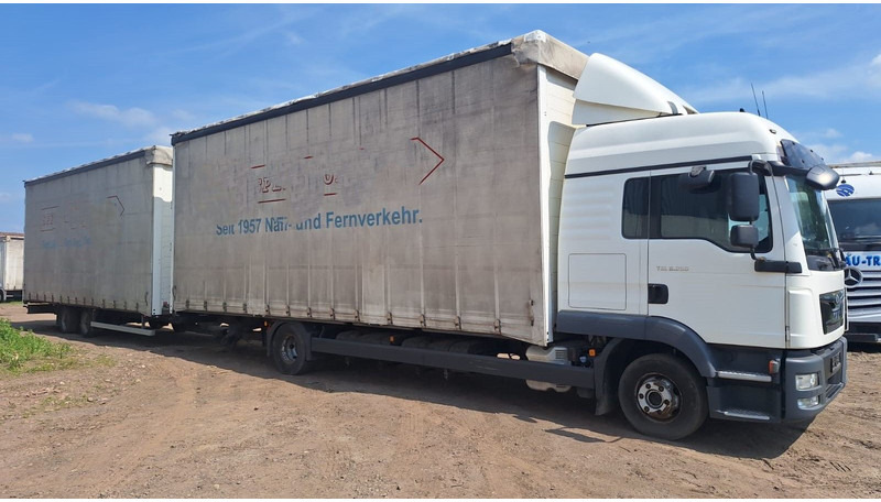 MAN TGL 8.250 Jumbo mit Anh - Tent veoauto: pilt 2 MAN TGL 8.250 Jumbo mit Anh - Tent veoauto: pilt 2