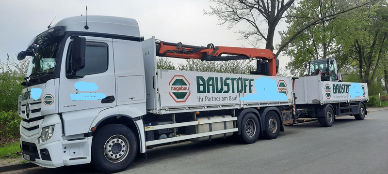 Mercedes-Benz 2545 Actros Pritsche Kran Palfinger PK21001 - Madelveok/ Platvormveok, Kraanaga veoauto: pilt 1 Mercedes-Benz 2545 Actros Pritsche Kran Palfinger PK21001 - Madelveok/ Platvormveok, Kraanaga veoauto: pilt 1