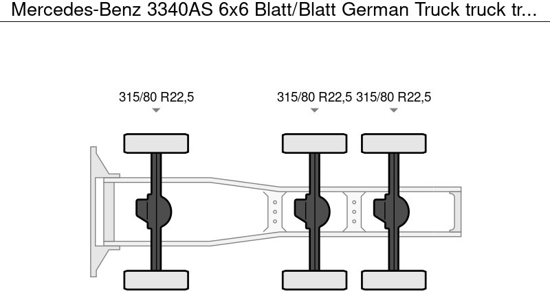 Mercedes-Benz 3340AS 6x6 Blatt/Blatt German Truck - Sadulveok: pilt 4 Mercedes-Benz 3340AS 6x6 Blatt/Blatt German Truck - Sadulveok: pilt 4