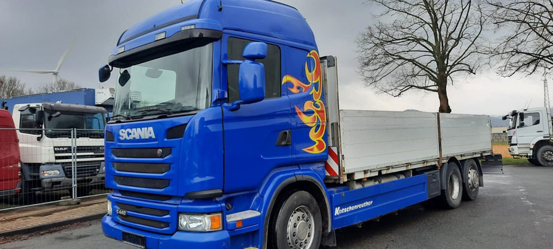 Scania G440 Pritsche 6x2 Kran am Heck vor - Madelveok/ Platvormveok, Kraanaga veoauto: pilt 1 Scania G440 Pritsche 6x2 Kran am Heck vor - Madelveok/ Platvormveok, Kraanaga veoauto: pilt 1