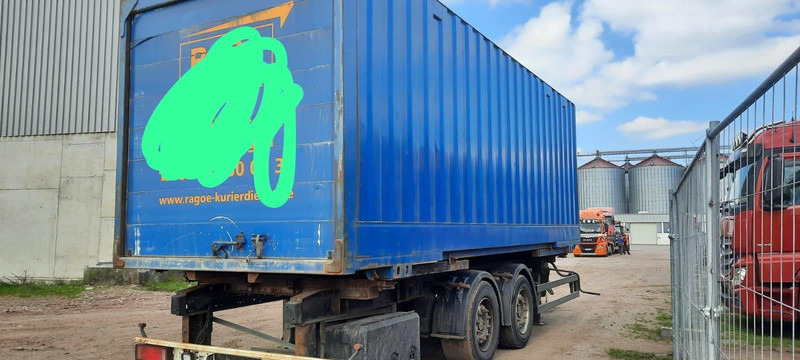 Konteinerveduk/ Tõstuk järelhaagis Schmitz Cargobull Containeranhänger mit Container: pilt 6