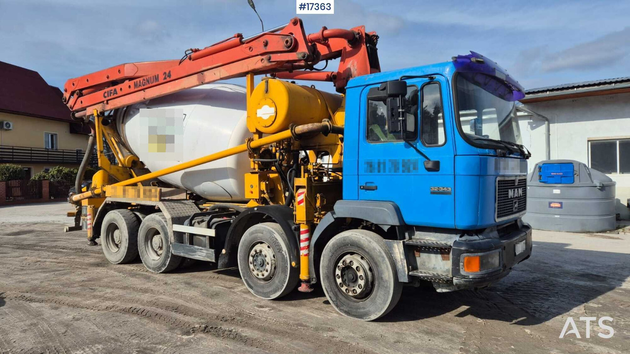 CIFA 24 concrete pump on MAN 32.343 chassis (1999) - Betoonipump: pilt 1 CIFA 24 concrete pump on MAN 32.343 chassis (1999) - Betoonipump: pilt 1