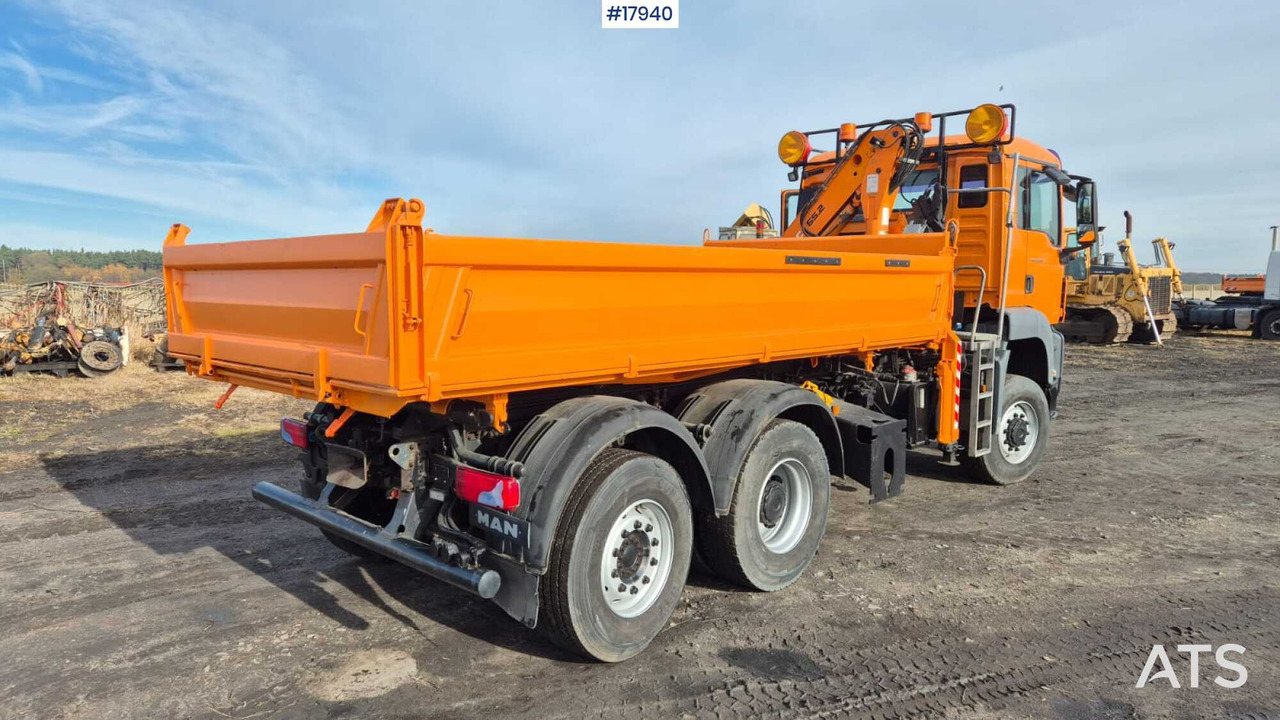 Kallurauto, Kraanaga veoauto Tipper/sand spreader with HDS - MAN TGS 28.360 6x4 (2008): pilt 9