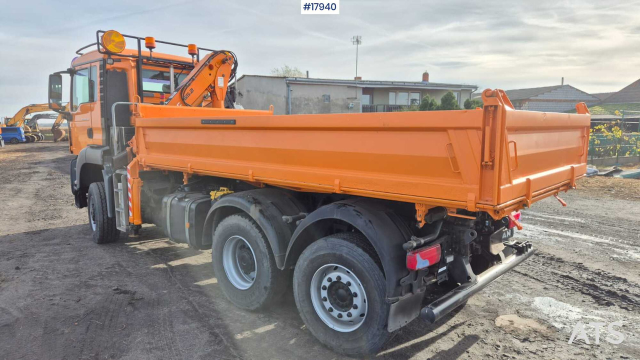 Kallurauto, Kraanaga veoauto Tipper/sand spreader with HDS - MAN TGS 28.360 6x4 (2008): pilt 6