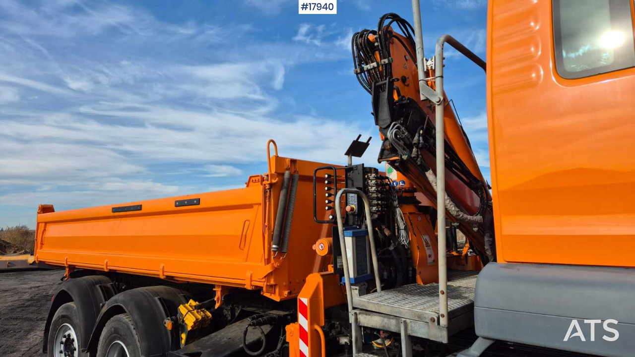 Kallurauto, Kraanaga veoauto Tipper/sand spreader with HDS - MAN TGS 28.360 6x4 (2008): pilt 12