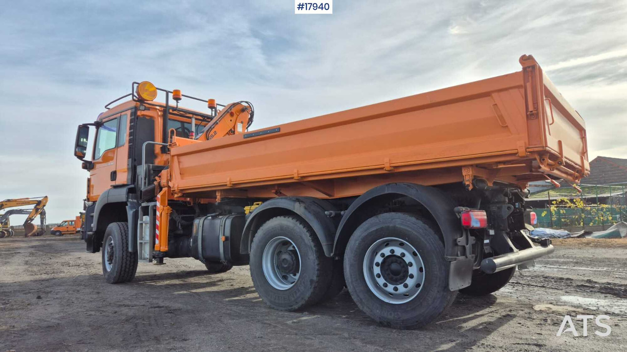 Kallurauto, Kraanaga veoauto Tipper/sand spreader with HDS - MAN TGS 28.360 6x4 (2008): pilt 7