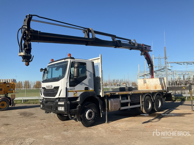 2017 Iveco AD260T 2017 Palfinger on 6x4 Flatbed Truck with Crane - Madelveok/ Platvormveok, Kraanaga veoauto: pilt 1 2017 Iveco AD260T 2017 Palfinger on 6x4 Flatbed Truck with Crane - Madelveok/ Platvormveok, Kraanaga veoauto: pilt 1