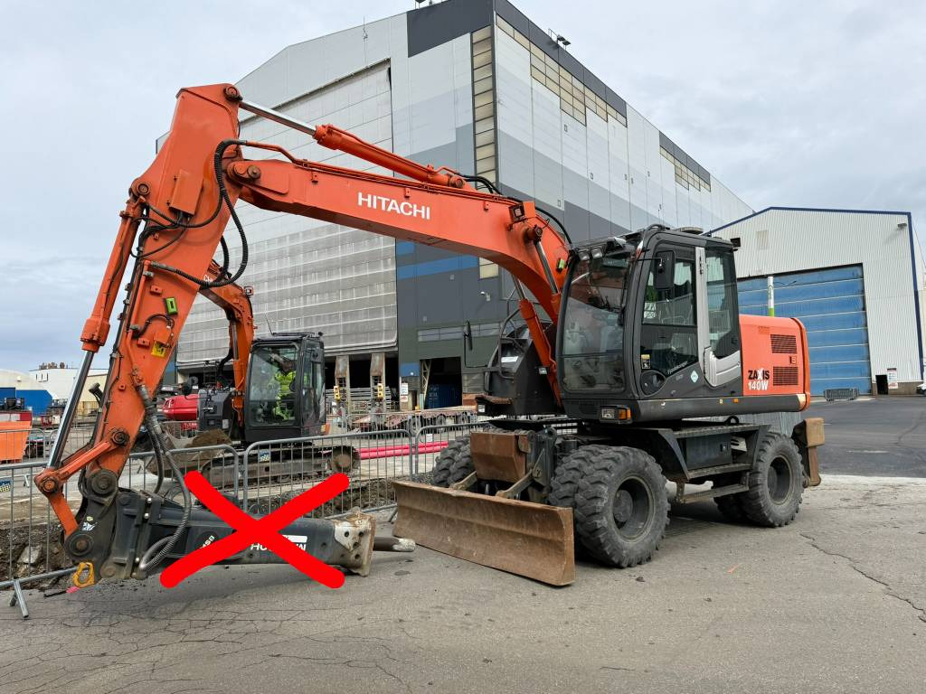 Hitachi ZX 140 W-3 - Ratastel ekskavaator: pilt 2 Hitachi ZX 140 W-3 - Ratastel ekskavaator: pilt 2